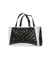 Grocery Bags Creative Parody Hourglass Bag Print Woven Bag Fire All Over Net Fitness Leisure Bag