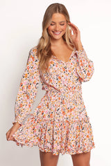 Kealan Dress - Pink Ditsy floral