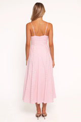 Talyn Midi Dress - Pink
