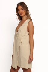 India Mini Dress - Butter Yellow