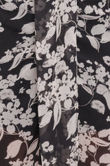 Audrina Maxi Dress - Black Floral