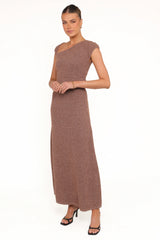 Talisa Midi Dress - Brown Marle