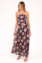Calypso Maxi Dress - Purple Floral