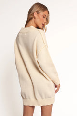 Sancia Knit Mini Dress - Cream