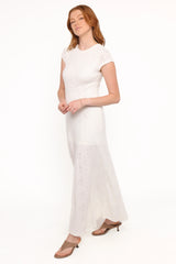 Constance Lace Maxi Dress - White