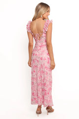 Jean Maxi Dress - Pink Floral