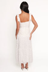 Lavinia Maxi Dress - White Floral