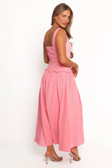 Clover Midi Dress - Pink
