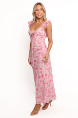 Jean Maxi Dress - Pink Floral