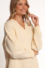 Sancia Knit Mini Dress - Cream