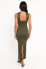 Regan Midi Dress - Olive