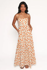 Leah Maxi Dress - Clementine Print