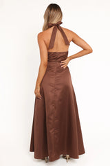 Norva Maxi Dress - Brown