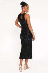 Melinda Sleeveless Velvet Maxi - Black