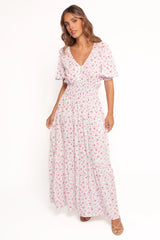 Thomas Maxi Dress - Pink Ditsy Floral