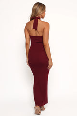 Nessa Midi Dress - Dark Cherry