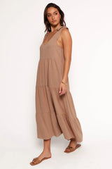 Marcy Midi Dress - Mocha