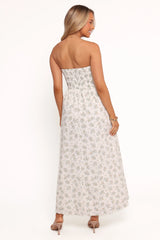 Kayt Strapless Dress - Floral