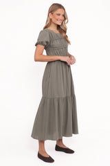 Deloria Maxi Dress - Olive