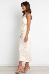 Luella Dress - Pearl White