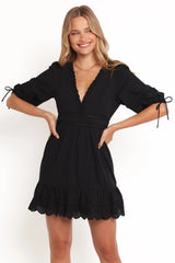 Estella Mini Dress - Black