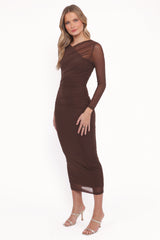 Honor Midi Dress - Chocolate