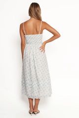 Lisette Midi Dress - Blue