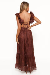 Harmony Maxi Dress - Brown Floral
