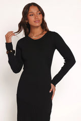 Monty Knit Dress - Black