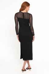 Famille Midi Dress - Black