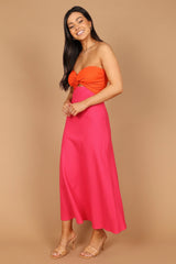 Rosetta Dress - Fuchsia/Orange