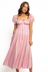 Amethyst Midi Dress - Pink