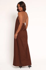 Kaida Maxi Dress - Espresso