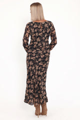 Joran Midi Dress - Fired Bloom