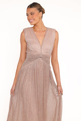 Cara Maxi Dress - Rose Gold