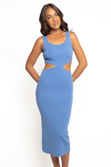 Abella Midi Dress - Blue
