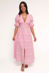 Tani Midi Dress - Pink