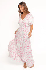 Thomas Maxi Dress - Pink Ditsy Floral