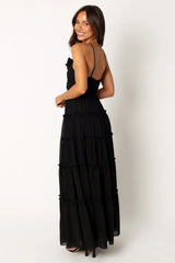 Dottie Halterneck Maxi Dress - Black