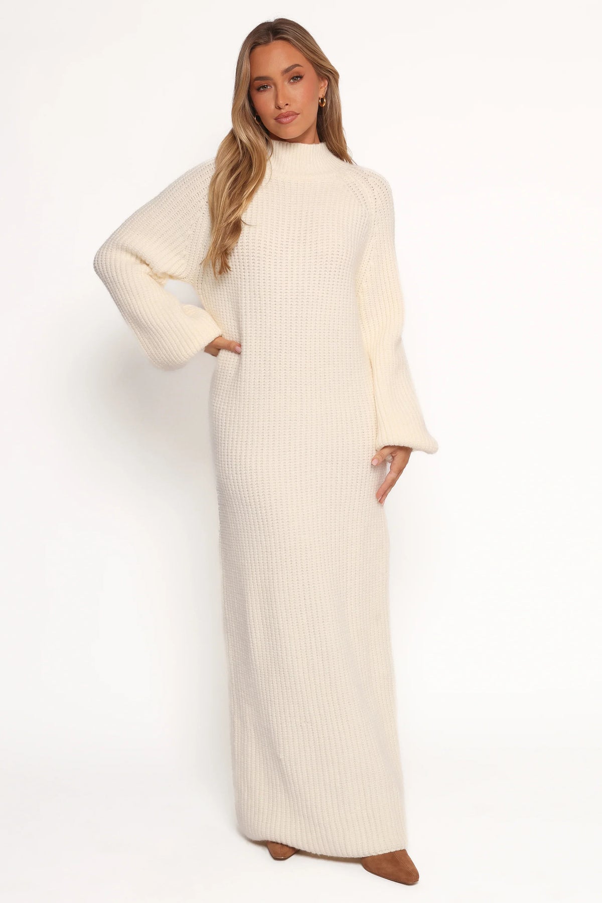 Tobin Knit Maxi Dress - Cream