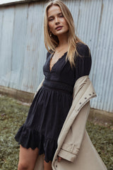 Estella Mini Dress - Black