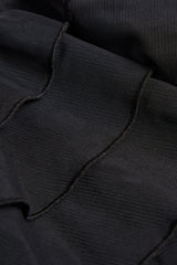 Ruffled Halterneck Bodysuit in Black