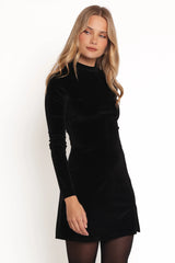 Taylor Velvet Mini Dress - Black