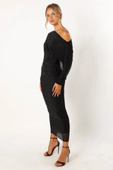Loeve Long Sleeve Midi Dress - Black