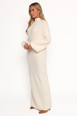 Tobin Knit Maxi Dress - Cream