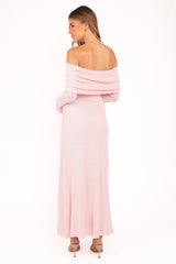 Wilma Off Shoulder Dress - Pink