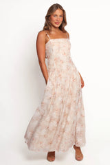 Petra Midi Dress - Cream