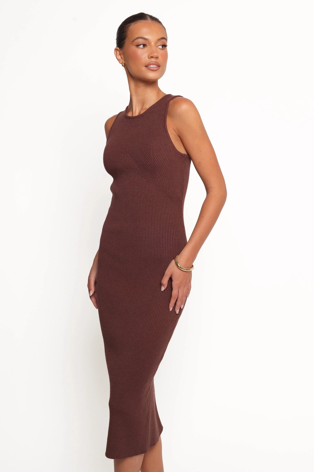 Hollis Midi Dress - Chocolate