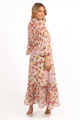 Micah Long Sleeve Midi Dress - Blush