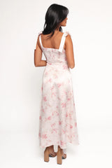 Zane Midi Dress - Pink Floral